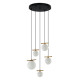 Подвесной светильник, люстра Italux PND-463325A-BRO+W Merseta E14+G9 5x40W+25W IP20 черный