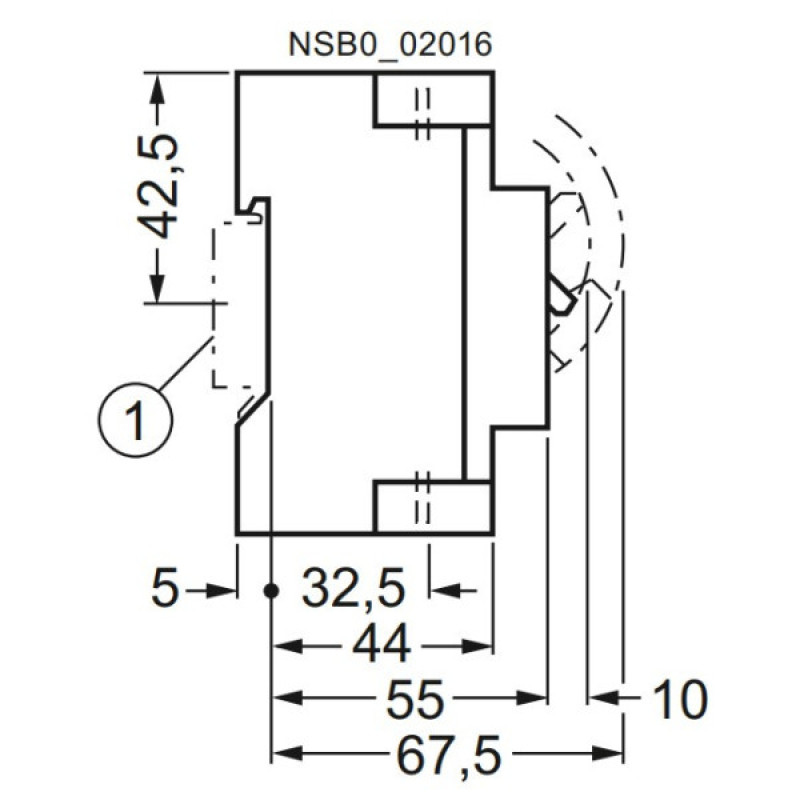 Автомат защиты двигателя ETI 004646620 MSP0-1.6 (0.37-0.55 kW 1.0-1.6A)