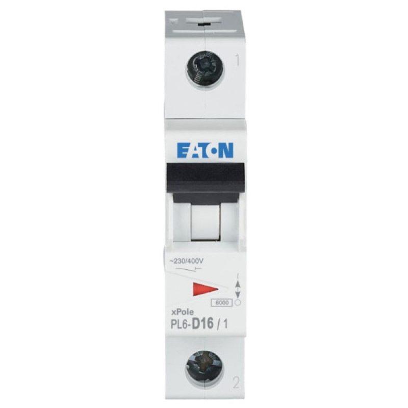 Автовыключатель Eaton PL6-D16/1 6кА 16A