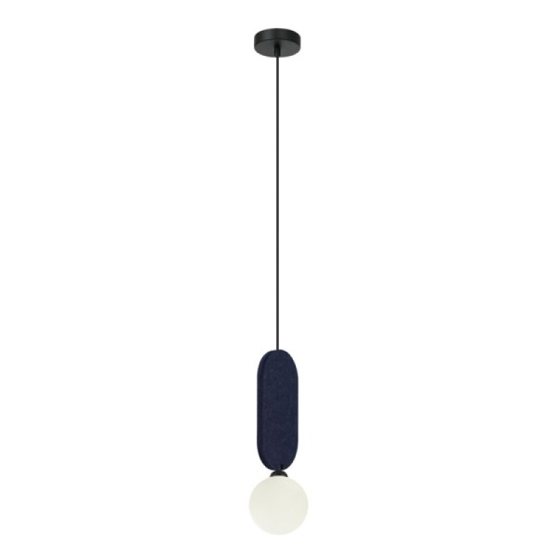 Підвісний світильник, люстра Italux PND-59815-1-BLU Lorenzo G9 1x25W IP20 синій
