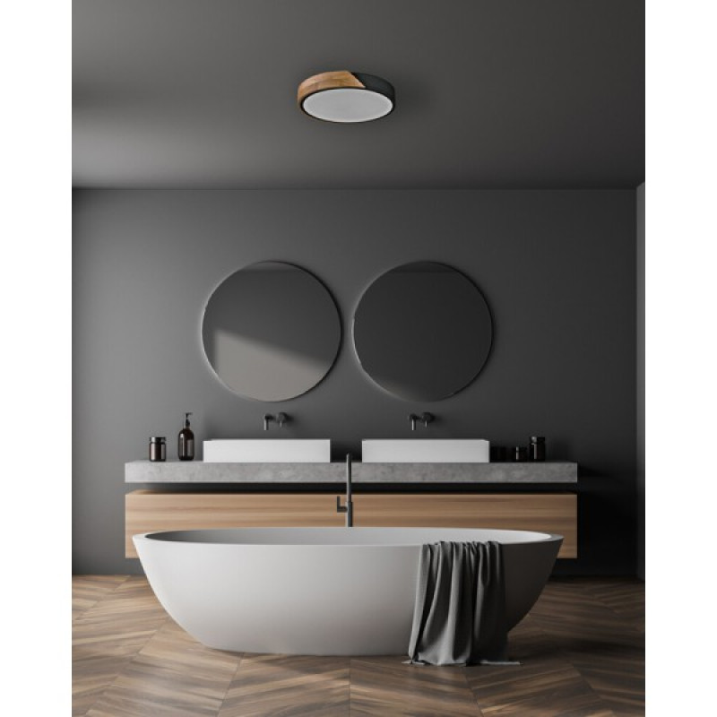 Потолочный светильник Italux PLF-13186-BK-WO Nastro LED 1x24W 3000K 2400Lm IP20 черный