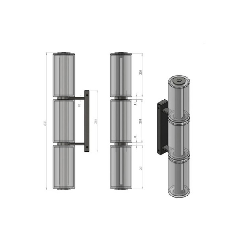 Бра, настенный светильник Pikart 38893-1 Vertigo LED 1x10W 3000K IP20 коричневый