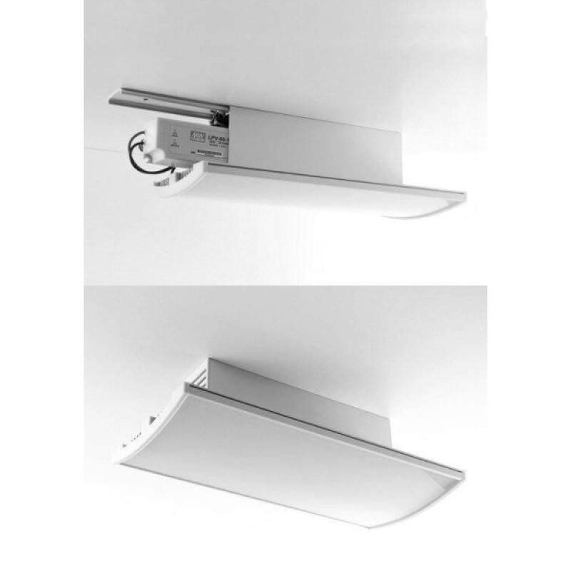 LED-профиль подвесной KLUS BOX, 2 метра (KLUS_A18009A_2)