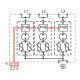 Обмежувач перенапруги ETI 002440560 ETITEC SM T12 300/25 (3+0 6p TNC)