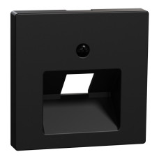 Центральная панель компьютерной розетки Merten System, MEG4521-0403 черная матовая