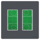 Встраиваемая установочная коробка Schneider Electric NU172454 Unica System+ 2х2 (антрацит)