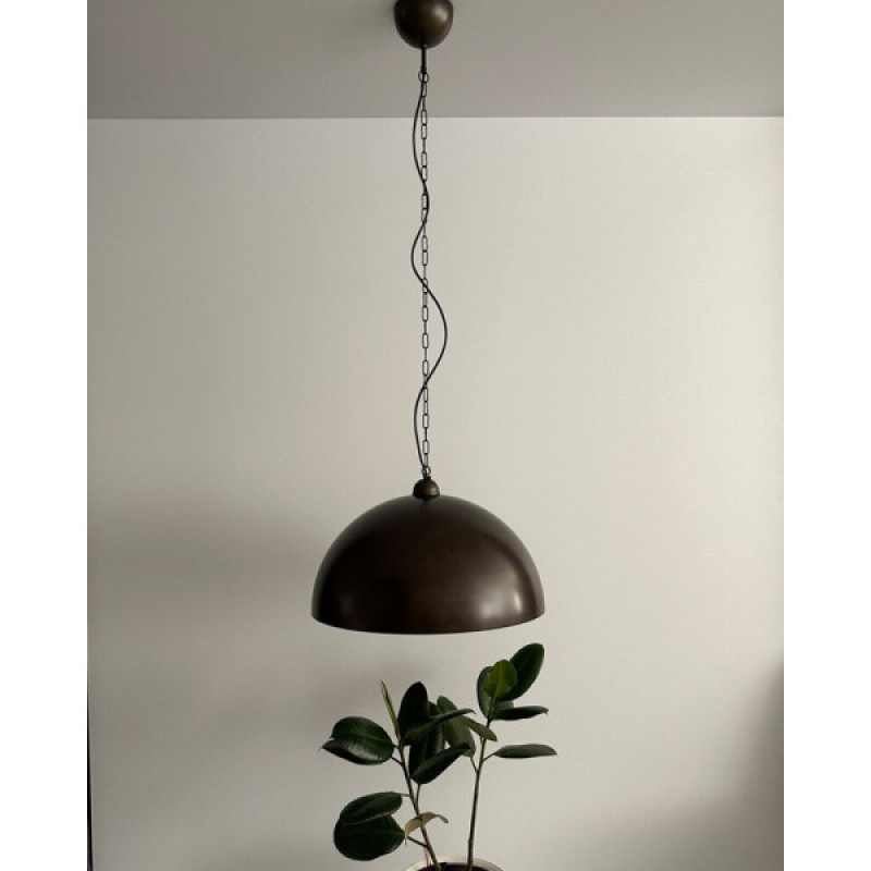 Підвісний світильник, люстра Nowodvorski 36368 Hemisphere Rust I L E27 1x25W IP20 коричневий