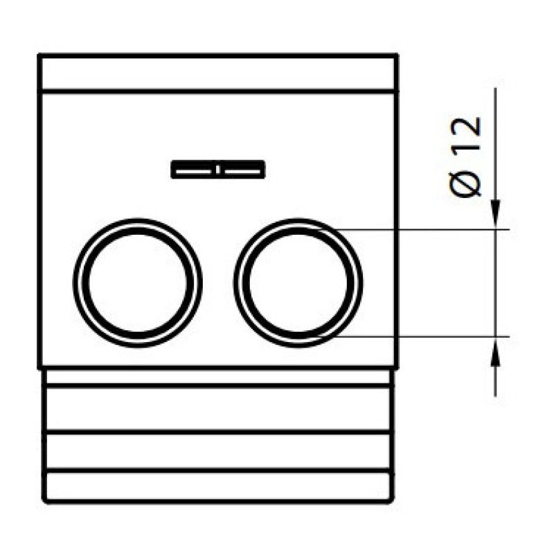Розподільний блок ETI 001102401 EDBM-2 (160А 1x4-70; 2x4-35; 3x2.5-25)