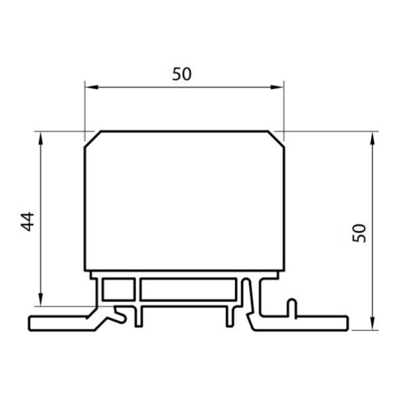 Розподільний блок ETI 001102401 EDBM-2 (160А 1x4-70; 2x4-35; 3x2.5-25)