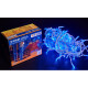 Белая уличная светодиодная гирлянда Delux EN ICICLE 108LED (90012945) 2x1м 27 мигающих диодов IP44 (синий свет)