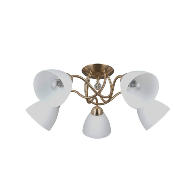 Люстра Italux PND-5643-5-HBR Lugano E27 5x40W IP20 латунная