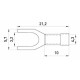 Вилочный наконечник E.Next e.terminal.stand.sv.1,25.3,2.black 0.5-1.5 кв.мм черный (s2036003)