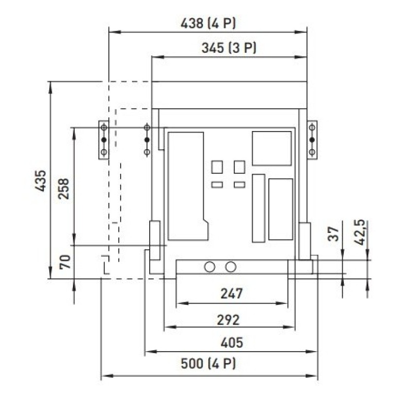 Воздушный автоматический выключатель E.Next e.industrial.acb.2000D.2000 400В 3Р с мотор-приводом и РН (i081108)