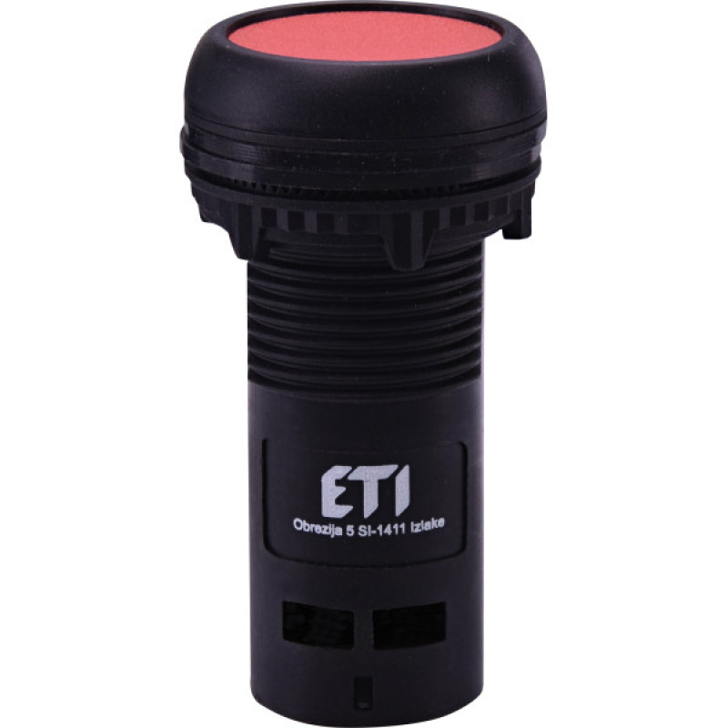 Моноблочна втоплена кнопка ETI 004771460 ECF-01-R (1NC червона)