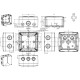 Влагозащищенная клеммная коробка Spelsberg Abox 100-10² (sp81041001) IP65 с клеммником