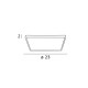 Світильник стельовий Italux PLF-83625-230S-18W-BL Bastia LED 1x18W 2800K/4000K/6000K 1700Lm IP20 чорний