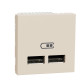 Розетка Schneider Electric Unica New NU341844 2 USB 2.1А 2м бежевая