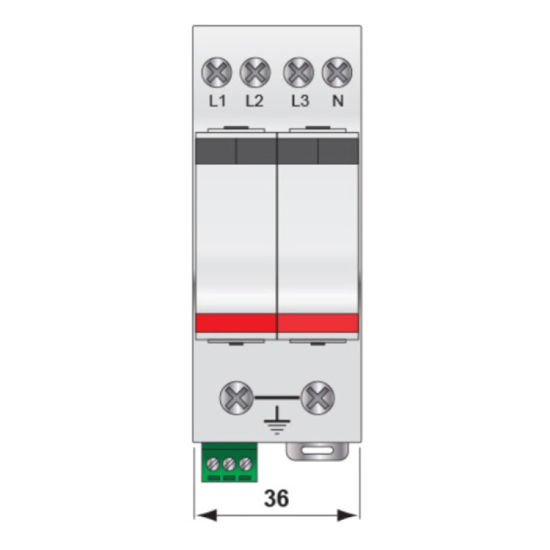 Ограничитель перенапряжения ETI 002442945 ETITEC V 2T2 255/20 (3+1)