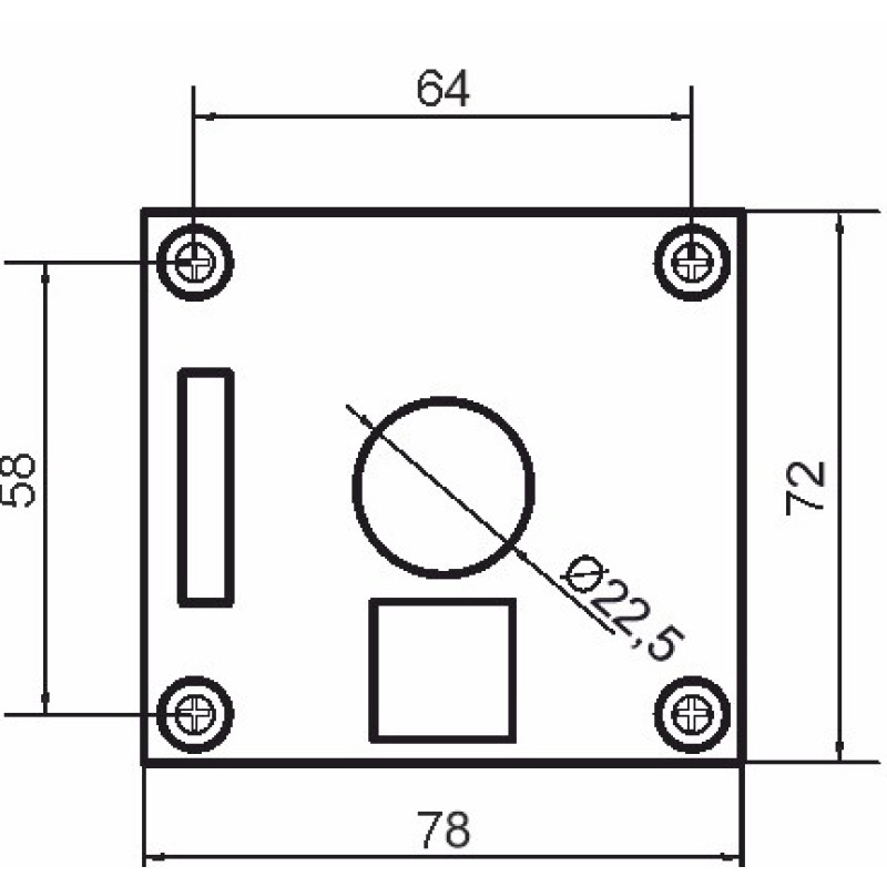 Одномісний пост керування Promfactor FP5-BOX1W01