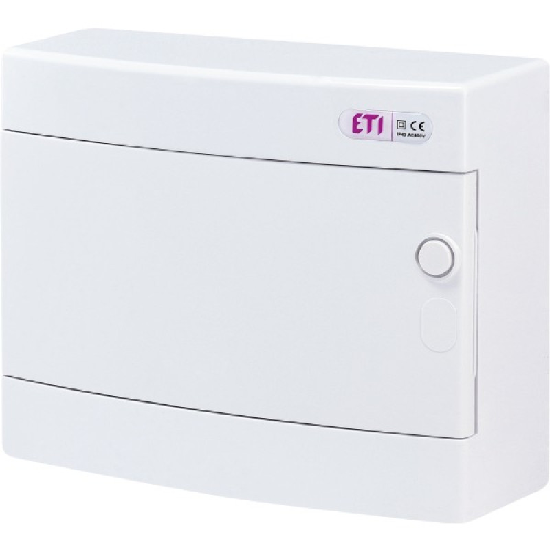 Зовнішній модульний щит ETI 001101006 ECT 12PO 12 М з білими дверцятами