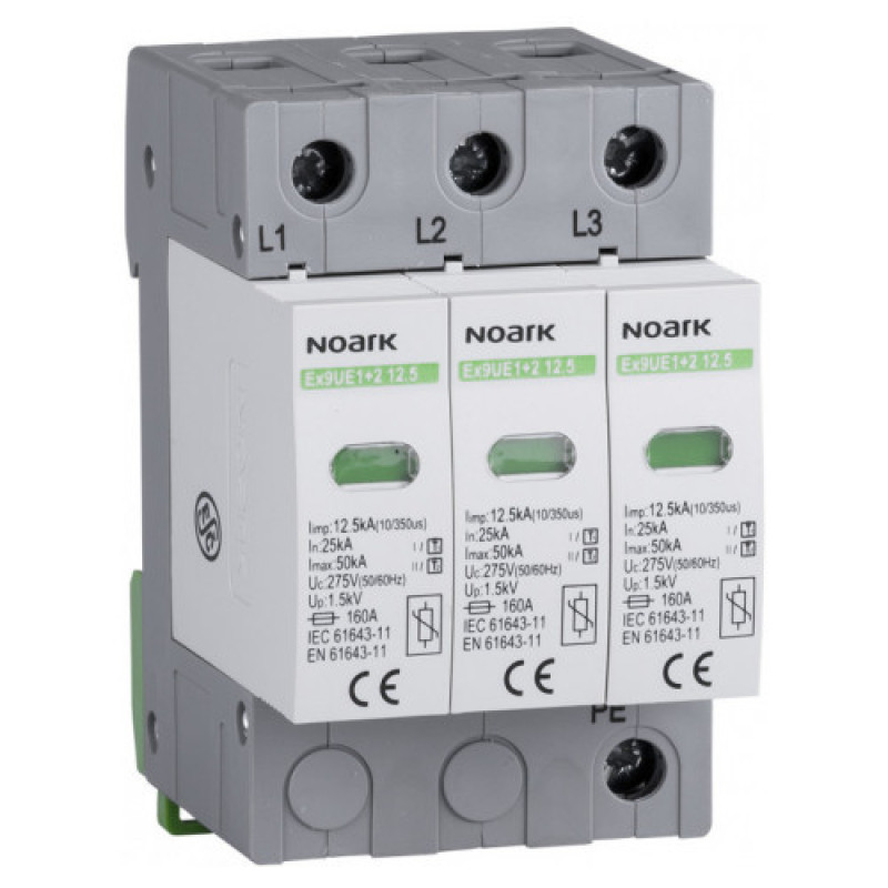 ПЗІП NOARK Ex9UE1+2 1+2 (B+C) 50кА 275В AC 3P (103338)