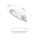 З'єднувач Nowodvorski 8685 CTLS Recessed Power Straight Connector IP20 чорний