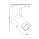 Магнітний трековий світильник Kloodi KDMG-FOCUS45 12W 3K BK LED 960Lm IP20 чорний