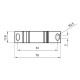 Распределительный блок ETI 001102421 EDBS-50B/PE (150А 16-70мм²)