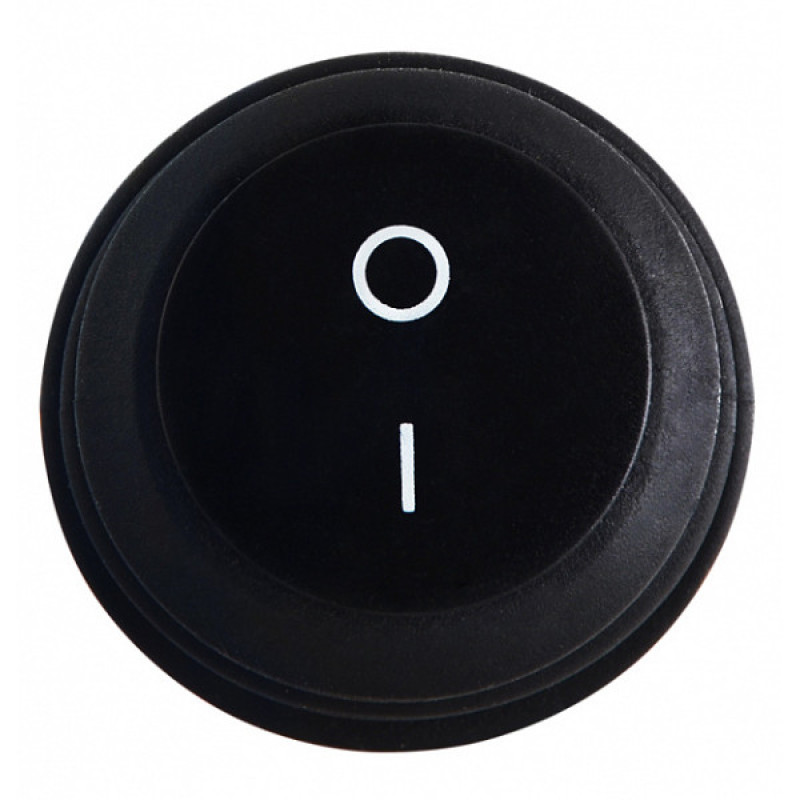 Перемикач Аско-Укрем KCD1-5-101W B/B (0-I) IP65 чорний (A0140040073)