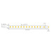 LED стрічка RISHANG 120-2835-24V-IP20 9.6W 745Lm 3000K 5м (RD08C0TC-B-WW)