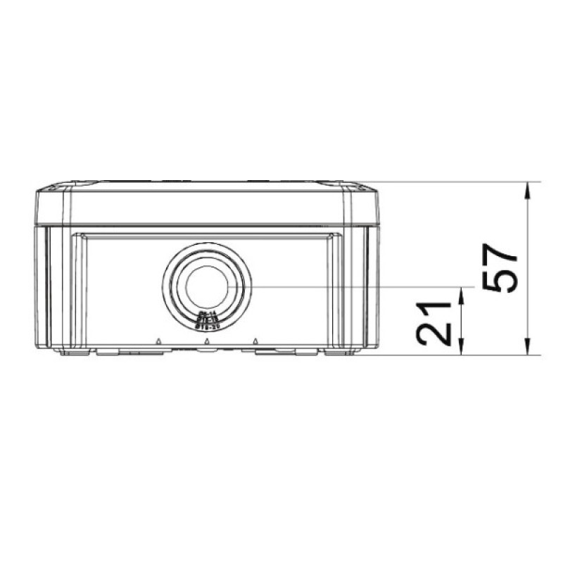 Распределительная коробка OBO Bettermann Т 60 114х114х57мм IP66 (2007061)
