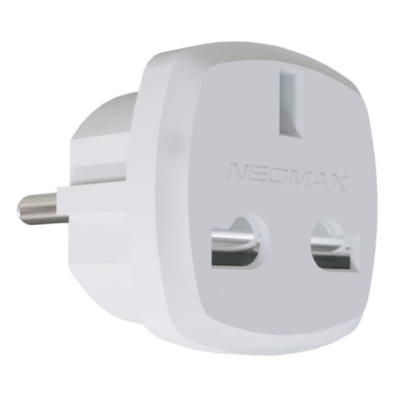 Адаптер британський Neomax білий (NX1029)