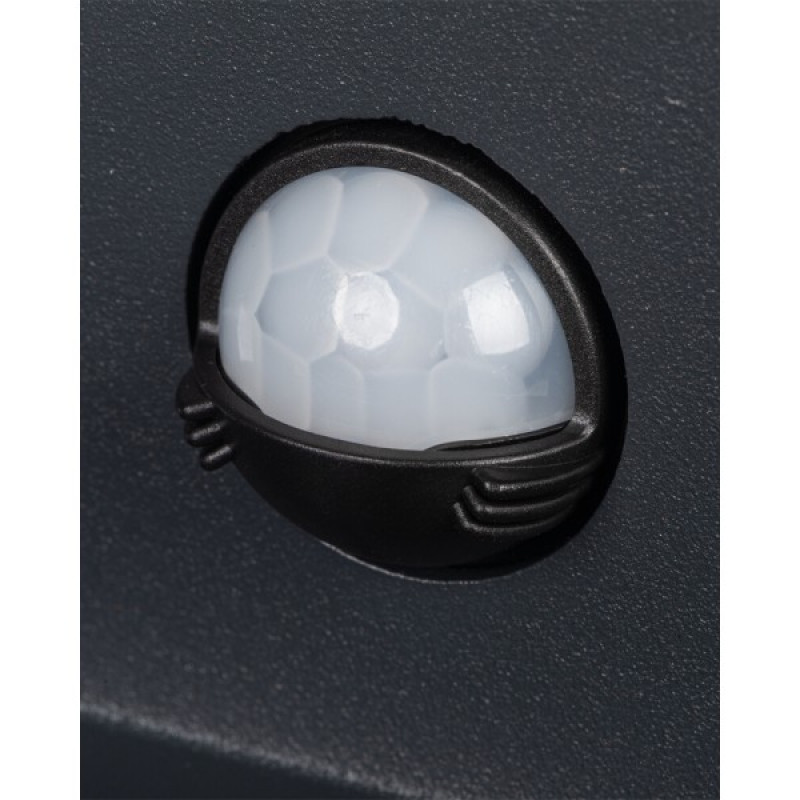 Вуличний світильник з датчиком руху Kanlux 28995 Reka LED 1x7W 4000K 340Lm IP54 графітовий