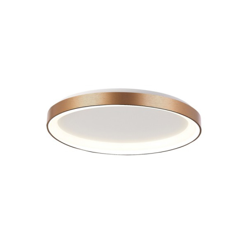 Потолочный светильник Italux PLF-53675-058RC-GD-3KS4K-TRDIMM Vico LED 1x48W 3000K/4000K 3900Lm IP20 золотой