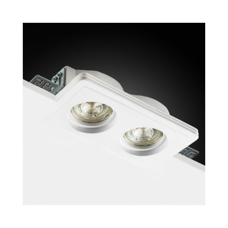 Гипсовый точечный врезной светильник Imperium Light 406210.01.01 X-Cool GU10/GU5.3 2x50W IP20