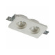 Гипсовый точечный врезной светильник Imperium Light 406210.01.01 X-Cool GU10/GU5.3 2x50W IP20