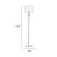 Торшер Italux FL-22374A-BK Nerom E27 1x60W IP20 бежевый