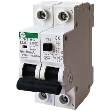 Реле захисного відключення Promfactor FPR1-AC 63А/0,03A 2P АС 6kA