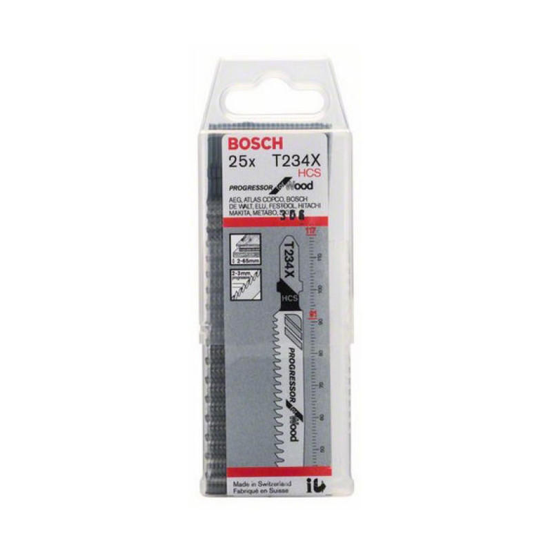 Лобзиковые пилки Bosch T234X (5шт)