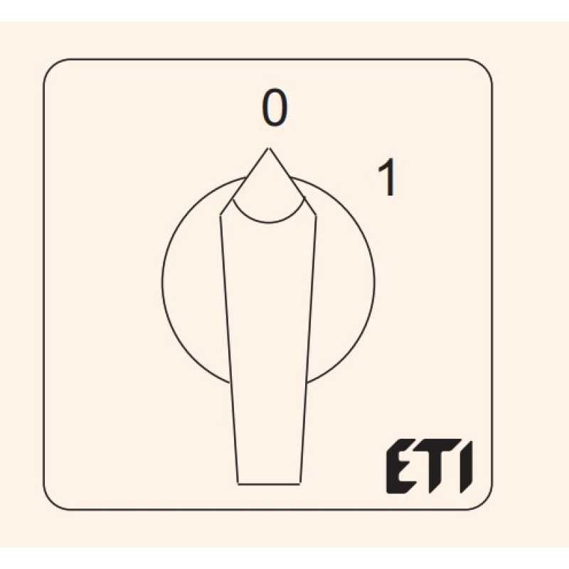 Кулачковий перемикач ETI 004773058 CS 40 90 U LK (1p "0-1" 40A)