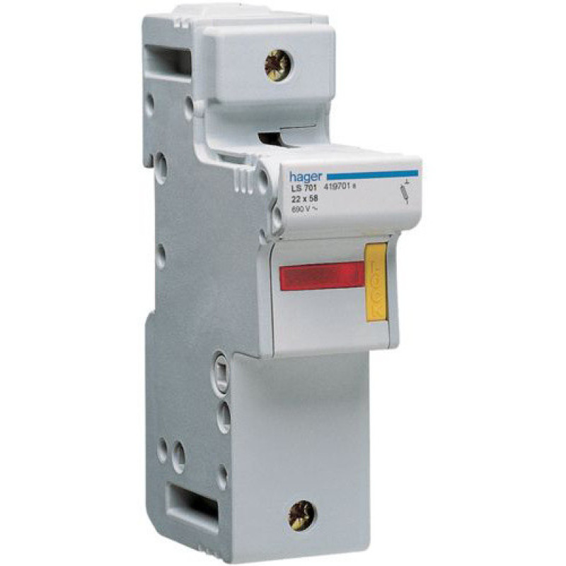 Разъединитель предохранителей Hager LS701 L58 1P 125A/690В