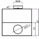 Одноместный пост управления Promfactor FP4-BOX1W02 с металлической кнопкой