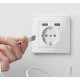 USB розетка Schuko Schneider Electric Merten System M MTN2366-0319 2 USB (полярно белый)