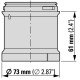 Белый модуль сигнальной колонны Eaton SL7-L24-W 24В Ø70мм