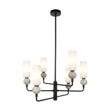 Люстра Italux PND-95331-6-BK Santos G9 6x40W IP20 черная