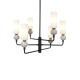 Люстра Italux PND-95331-6-BK Santos G9 6x40W IP20 черная