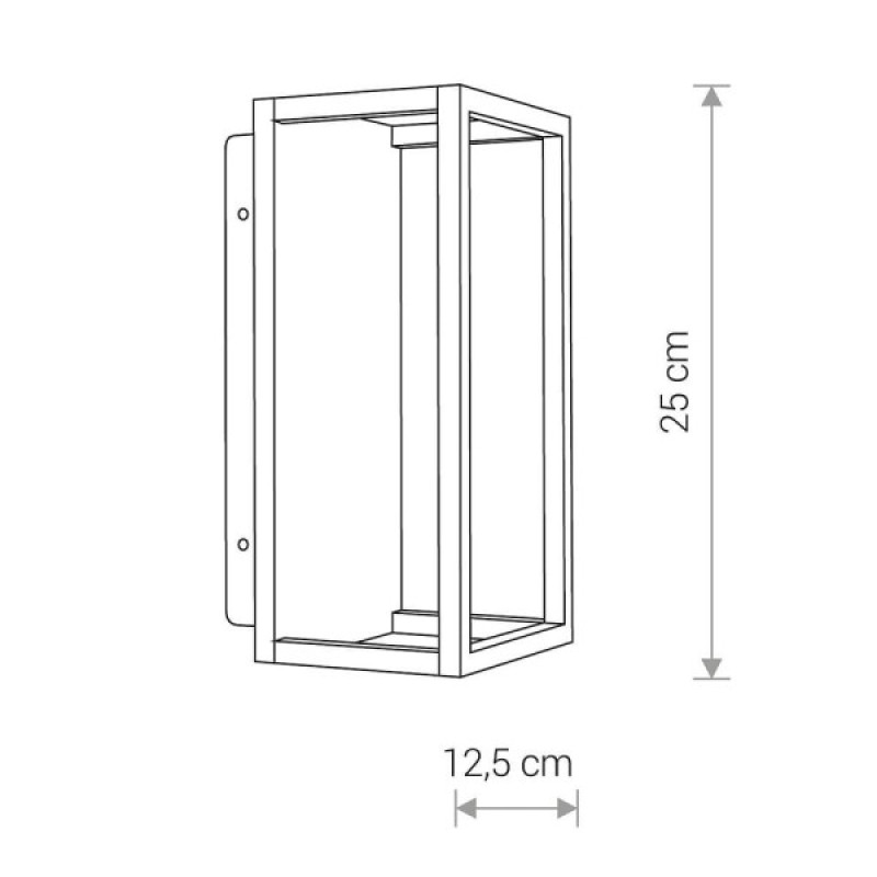 Світильник вуличний Nowodvorski 38176 Symmetry LED 1x7W 3000K 212Lm IP54 Gr