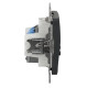 Конечная TV-розетка Schneider Electric Sedna Design & Elements + RJ45 кат. 6 UTP черная SDD114469T