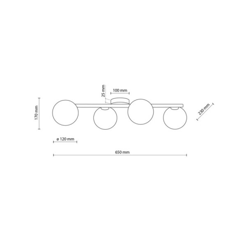 Люстра TK Lighting 10270 Estera G9 4x8W IP20