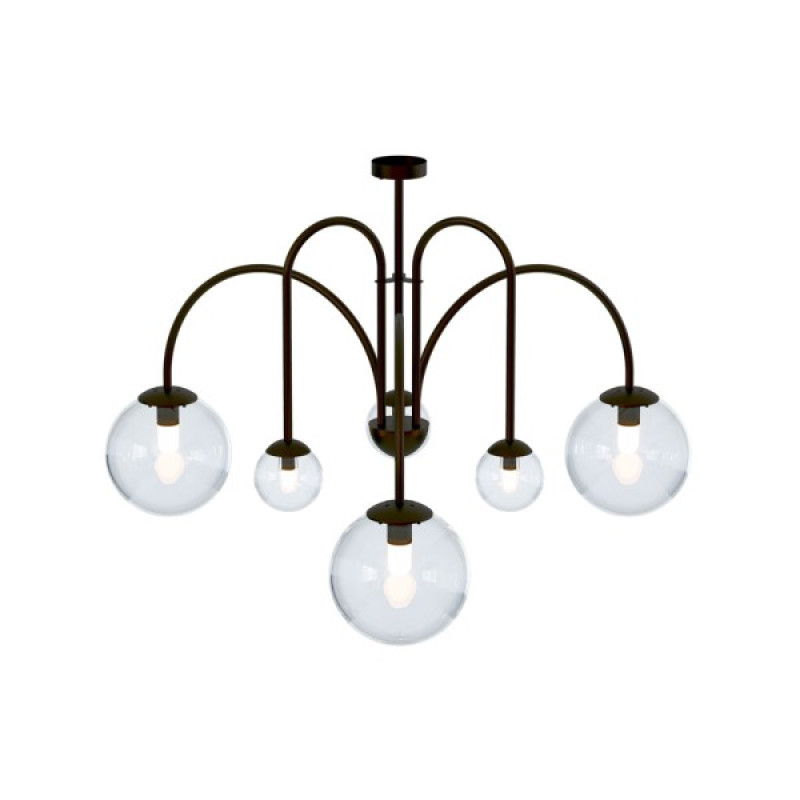 Люстра Pikart 38399-4 Celesta E27+G9 6x60W IP20 коричневая